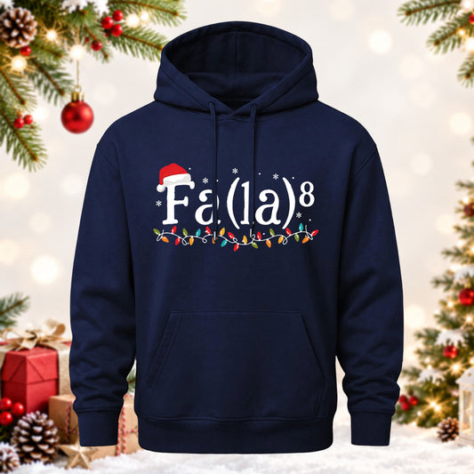 Christmas Formula Math Teacher Printed Hoodie