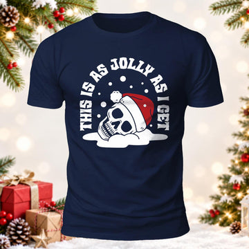 This Is As Jolly As I Get Printed Short Sleeve T-Shirt