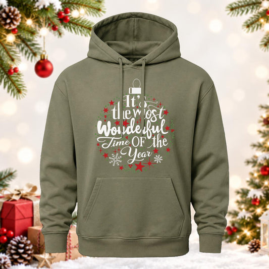 It's The Most Wonderful Time Of The Year Printed Hoodie