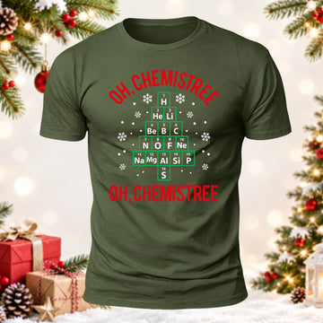 Chemistry Teacher Gift Oh Chemistree Printed Short Sleeve T-Shirt