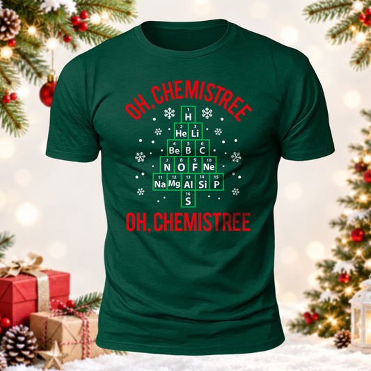 Chemistry Teacher Gift Oh Chemistree Printed Short Sleeve T-Shirt
