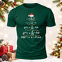 Math Teacher Christmas Gift Merry = X-mas Equation Printed Short Sleeve T-Shirt