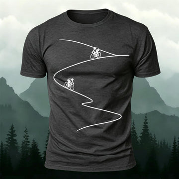 Minimalist Cyclist Printed Short Sleeve T-Shirt