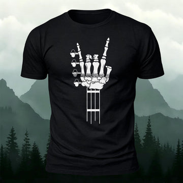 Heavy Metal & Gothic Rocker Printed Short Sleeve T-Shirt