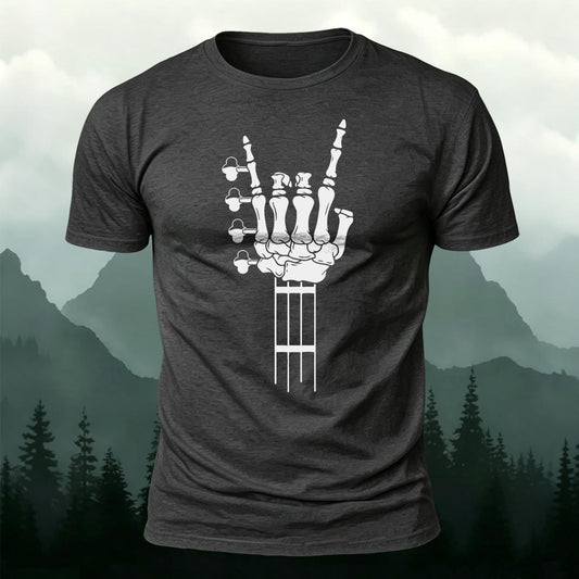 Heavy Metal & Gothic Rocker Printed Short Sleeve T-Shirt