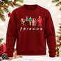 Christmas Movie Characters Printed Round Neck Sweatshirt