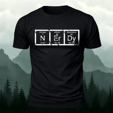 NERDY Periodic Table Printed Short Sleeve T-Shirt