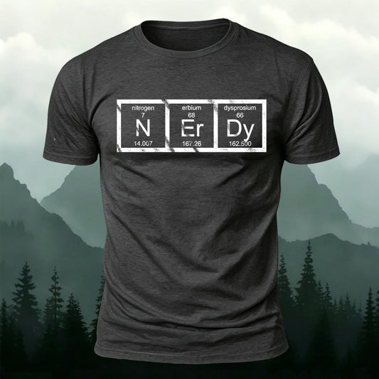 NERDY Periodic Table Printed Short Sleeve T-Shirt