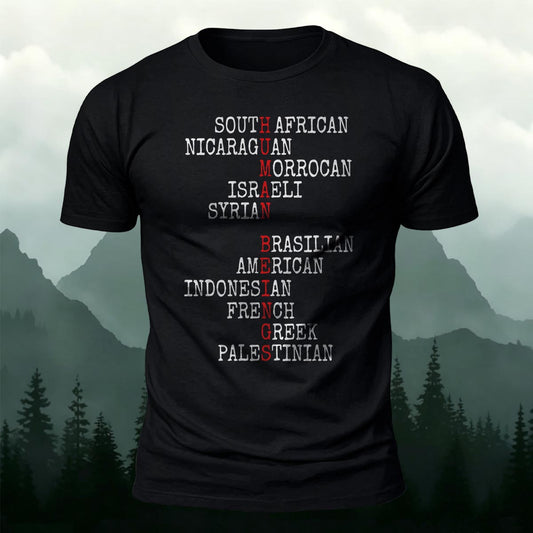 World Peace & Humanity Printed Short Sleeve T-Shirt