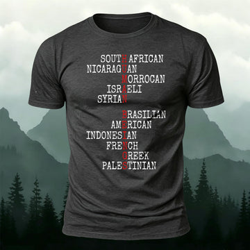 World Peace & Humanity Printed Short Sleeve T-Shirt