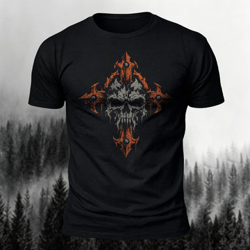 Bear Paw Tree of Life Celtic Knot Printed Short Sleeve T-Shirt