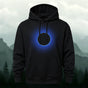 DTG Minimalist Black Hole Event Printed Versatile Hoodie