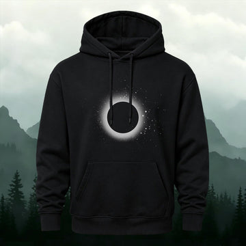 DTG Solar Eclipse Corona Printed Versatile Hoodie