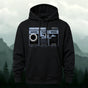 DTG Black Hole Sun Purple Rain Printed Totem Print Versatile Hoodie