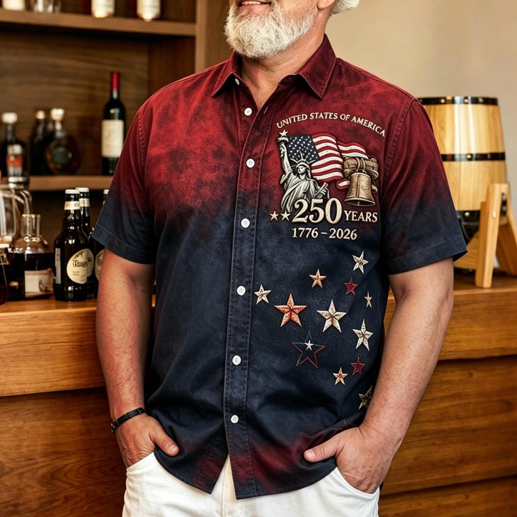 250th Anniversary Distressed Workwear Style Shirt