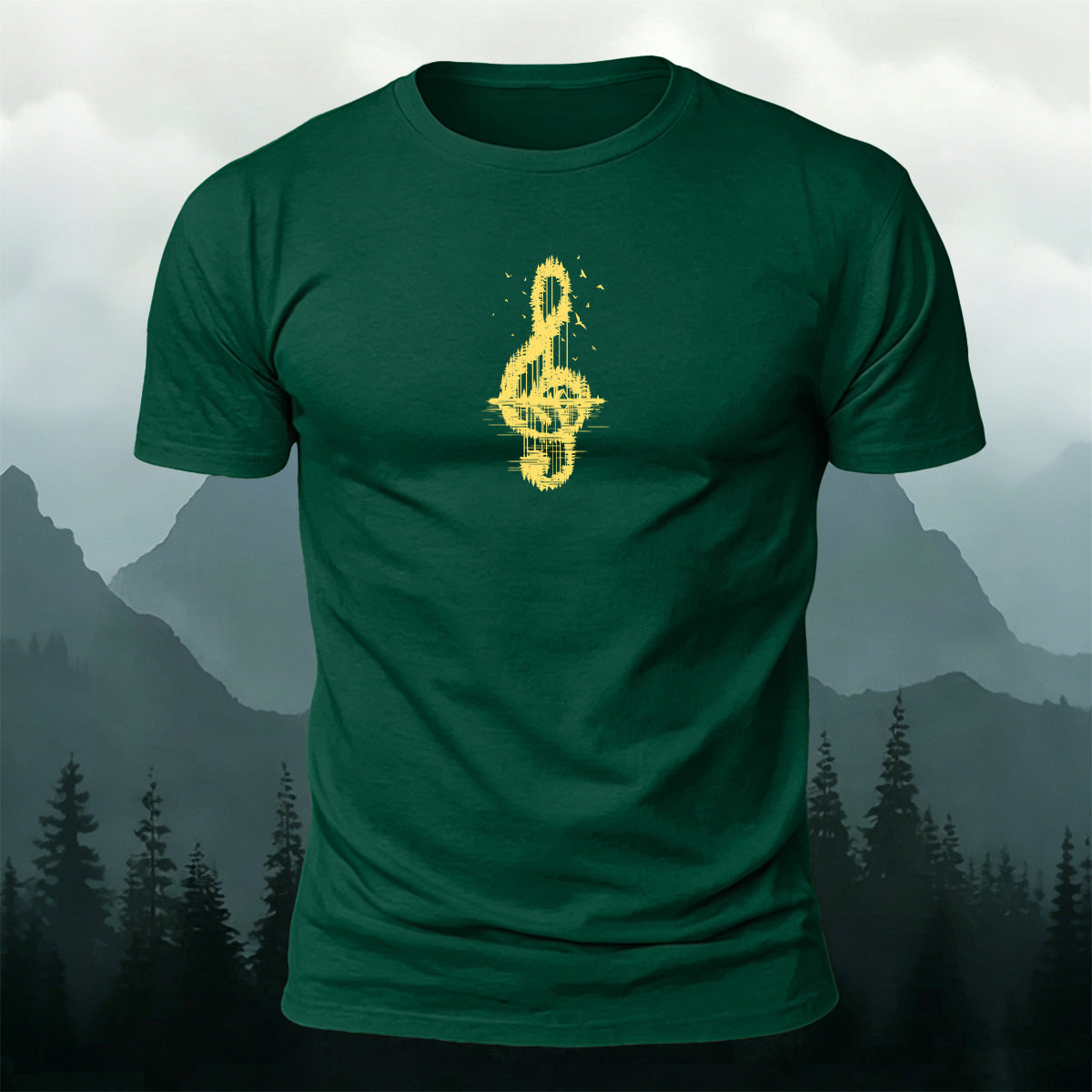 Trendy Note Print Comfortable Cotton T-Shirt