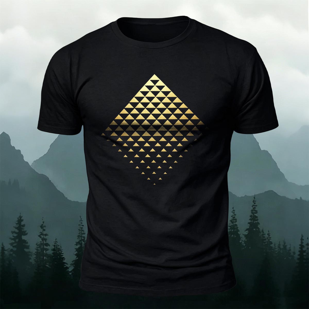 3D Geometric Print Casual T-Shirt
