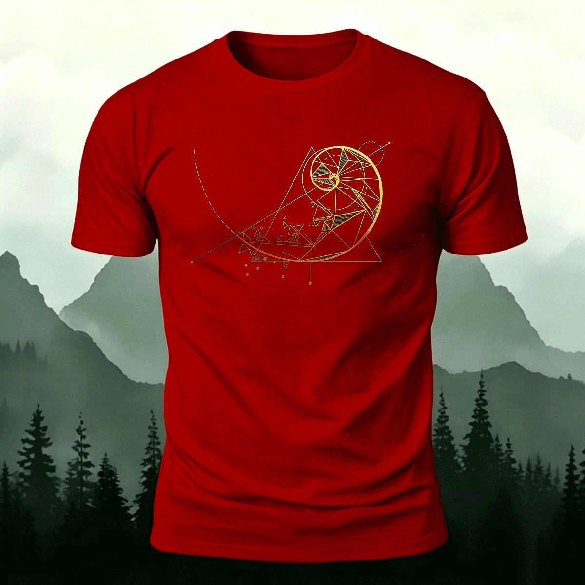 Simple Design Pattern Breathable Cotton T-shirt