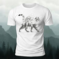Scenic Kitten Pattern Premium Cotton Comfortable T-shirt White
