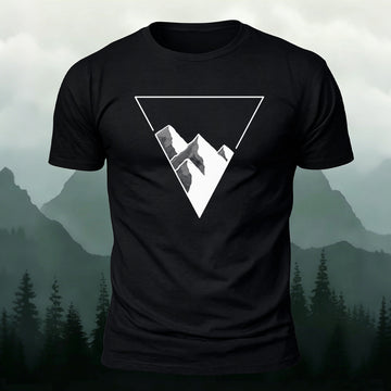 Triangle Pattern Fashion Outdoor Casual T-Shirt