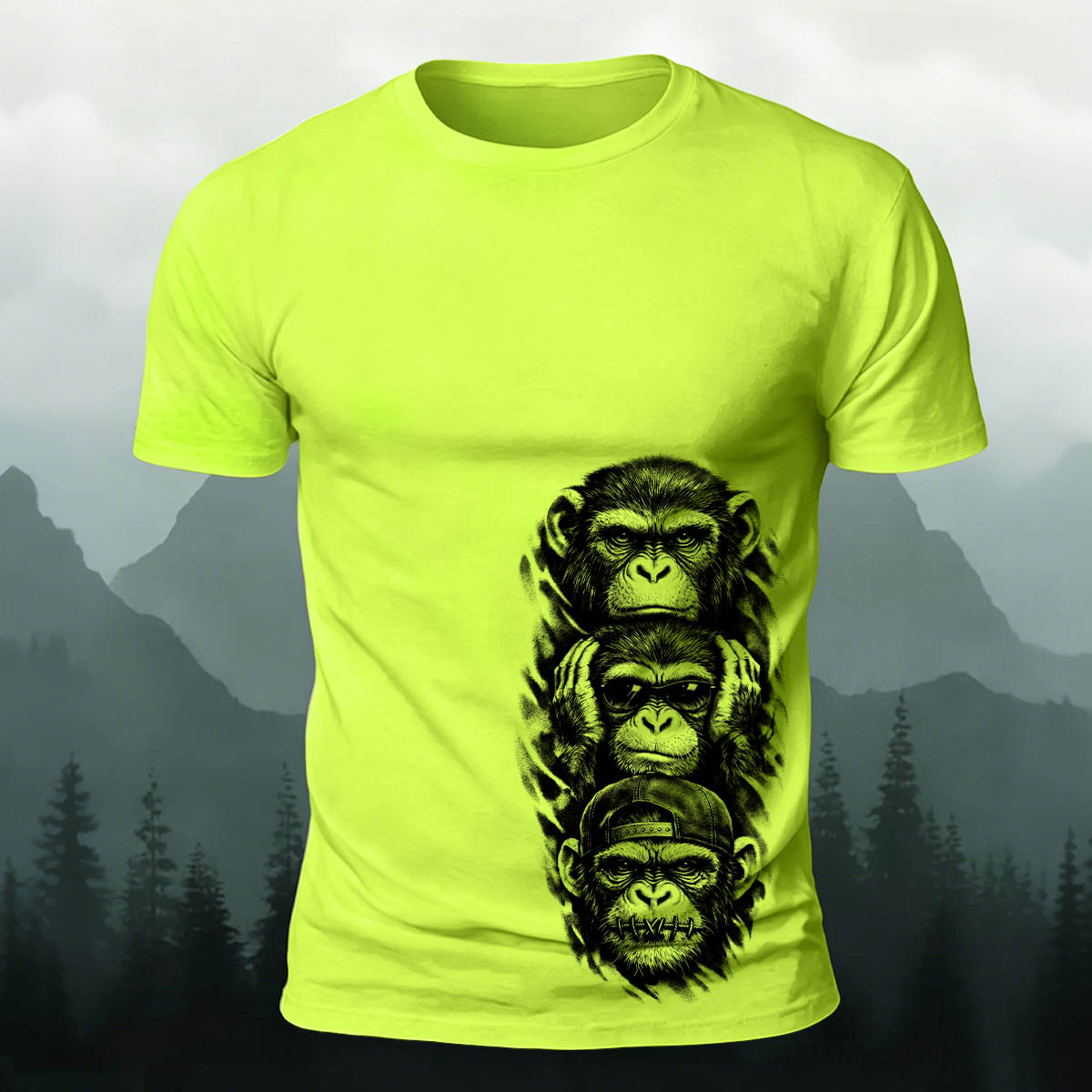 Fun Gorilla Trend Casual Premium Cotton T-shirt NG