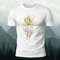 Artistic Heart Casual Washed Cotton T-Shirt White