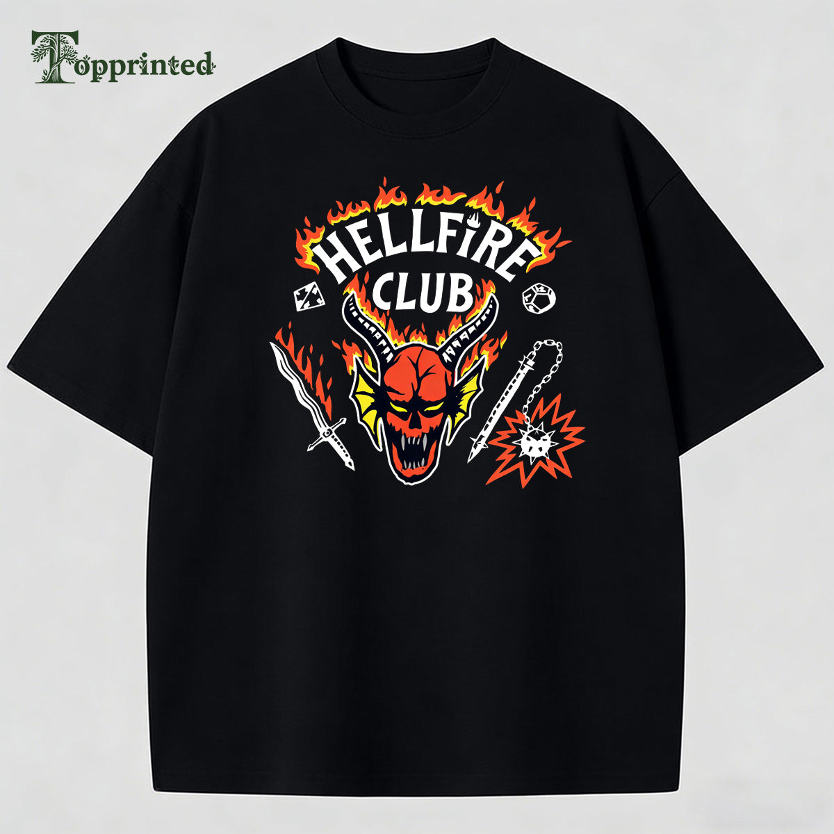 Hell Fire Club Casual Street Style T-shirt