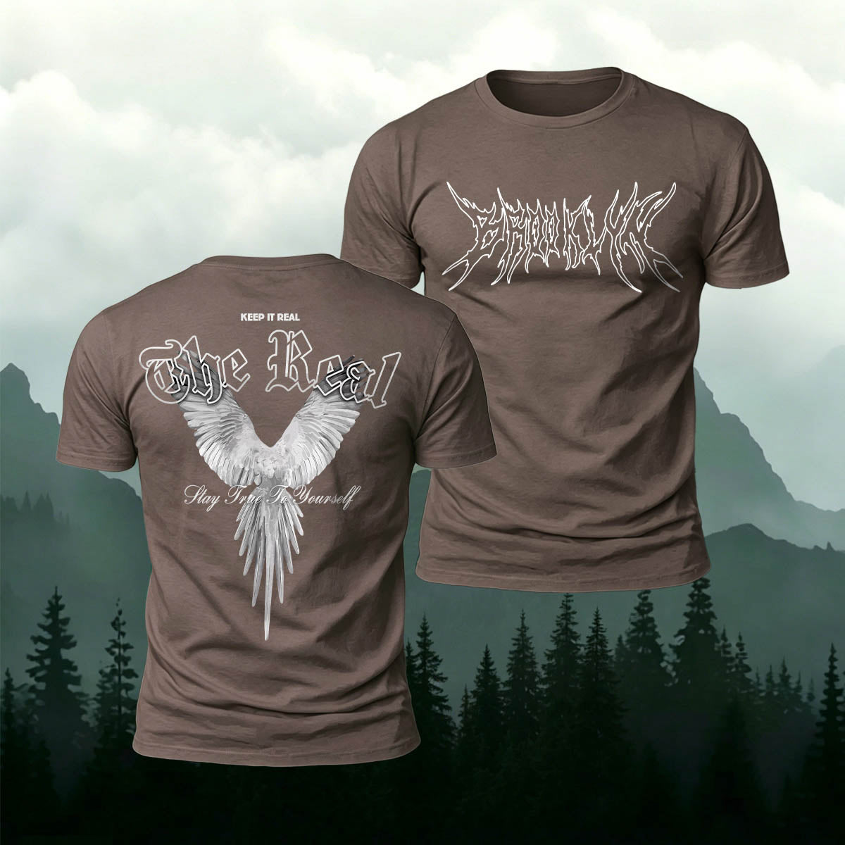 Retro-Style Phoenix Print Casual Cotton T-Shirt