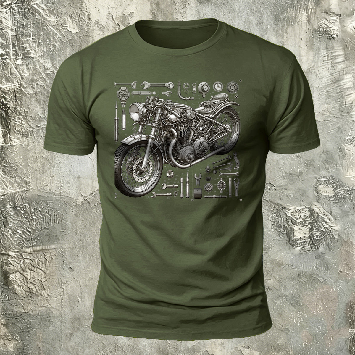 Motorcycle Repair Cool Skin-friendly Casual T-shirt