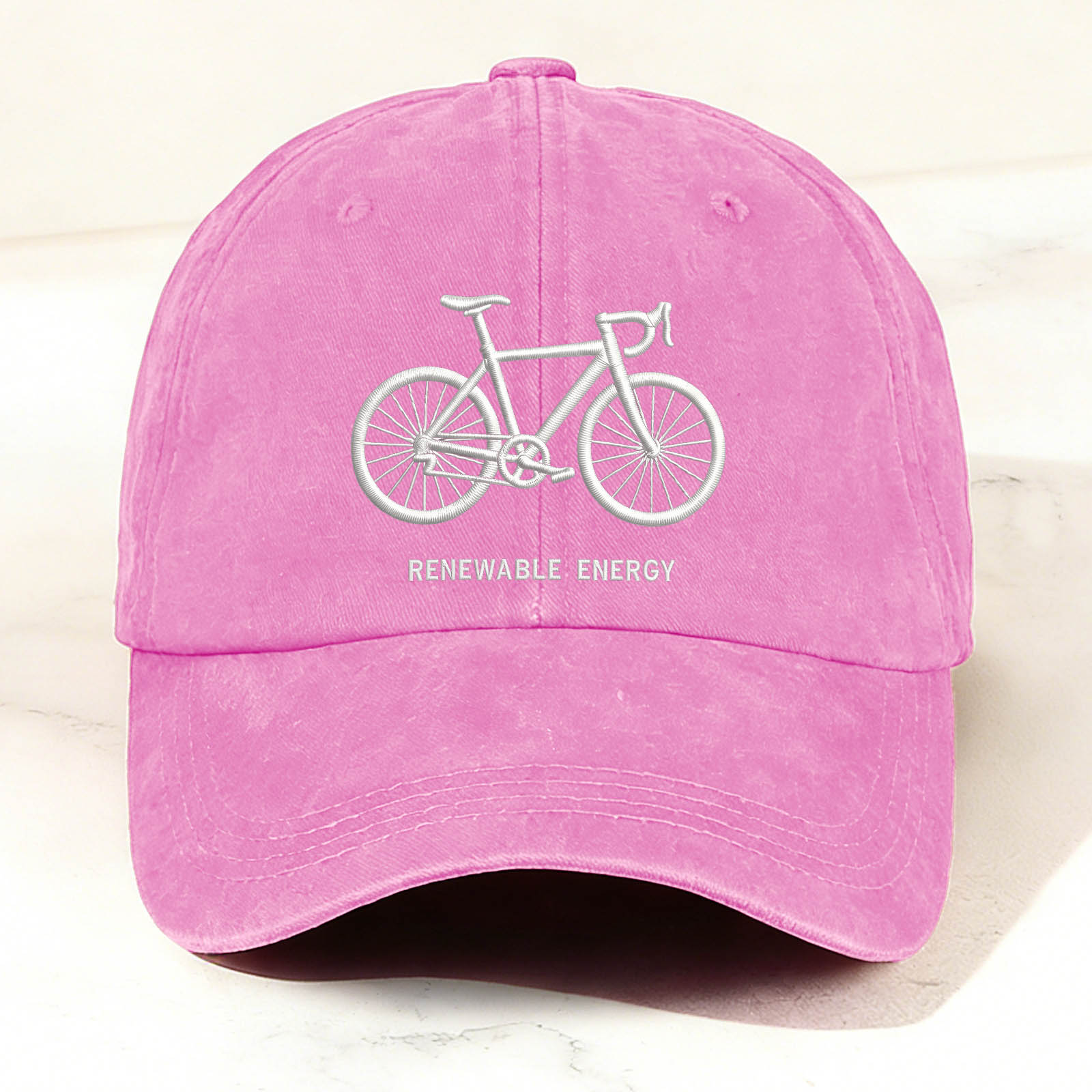 Bicycle Graphic Embroidery Casual Trendy Cap
