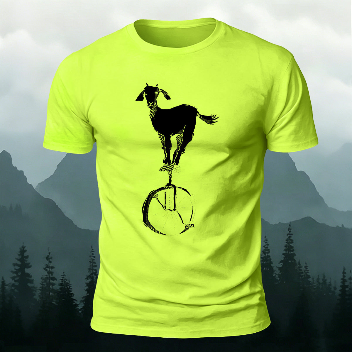 Goat Acrobatics Print Outdoor Versatile T-Shirt
