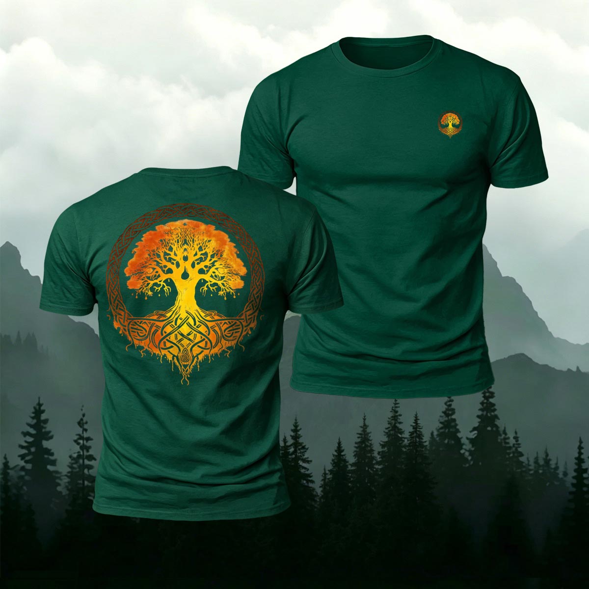 Art Tree Graphic Fashion 100% Cotton T-Shirt