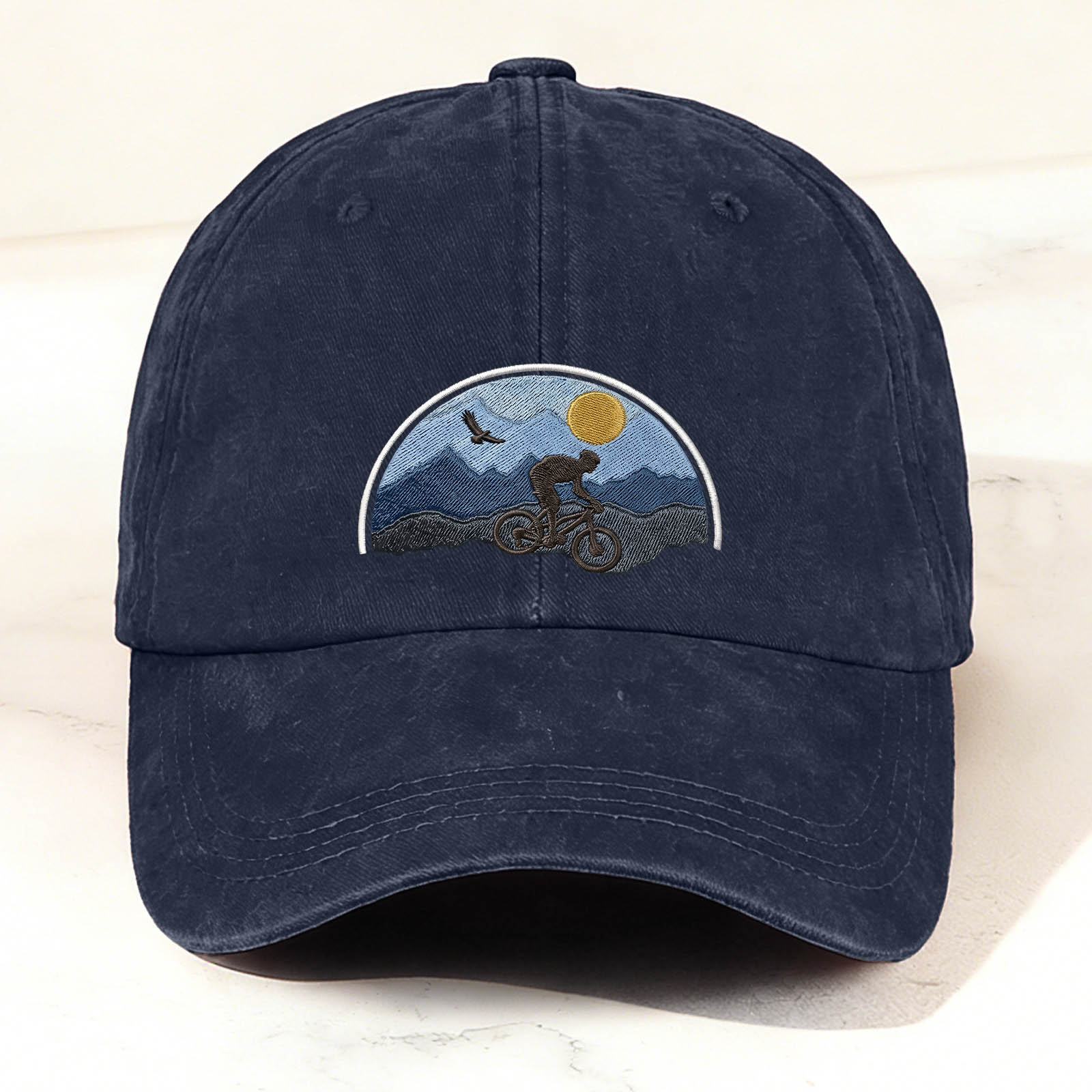 Cycling Graphic Embroidery Fashion Casual Outdoor Cap