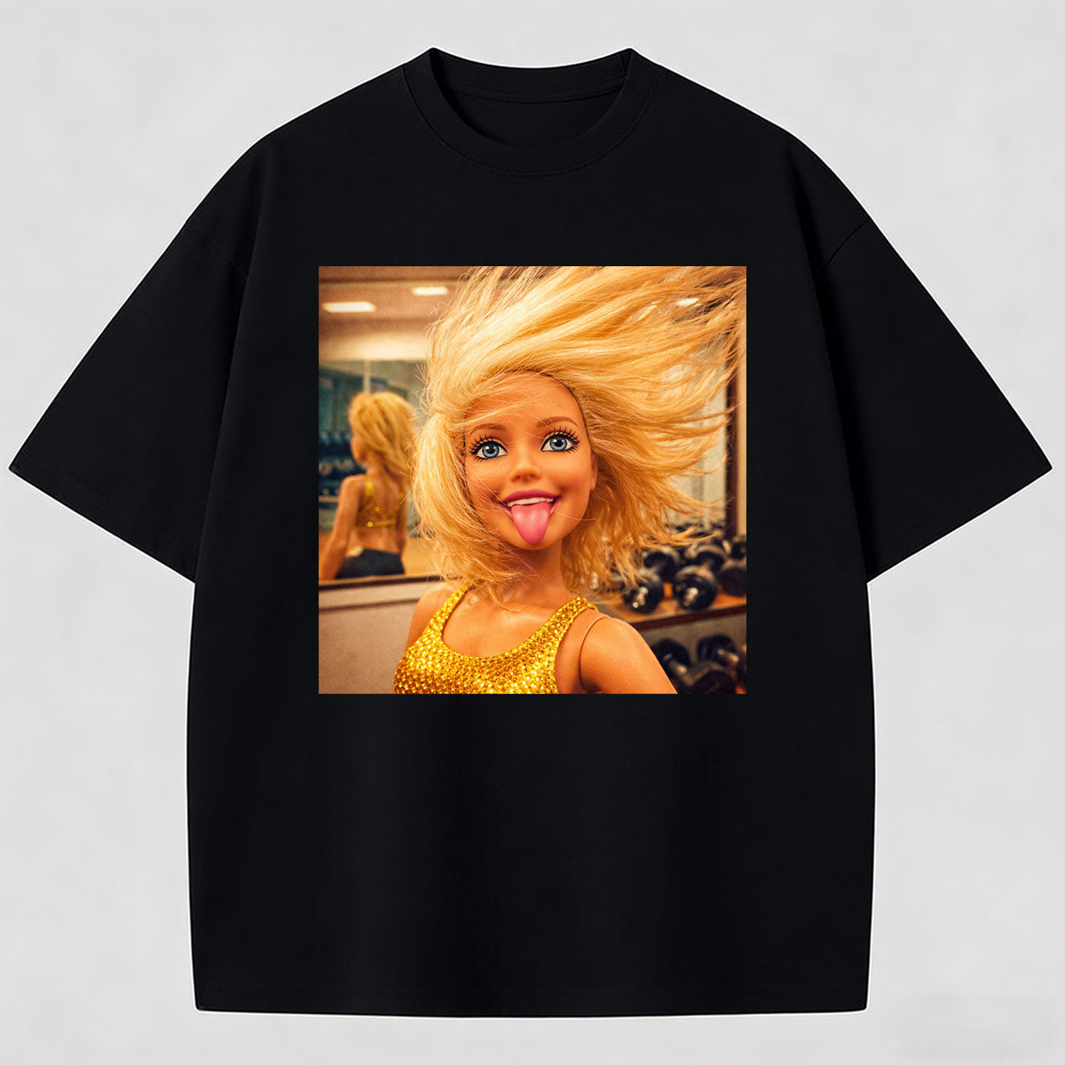 Meme Making A Face Cotton Printed T-Shirt