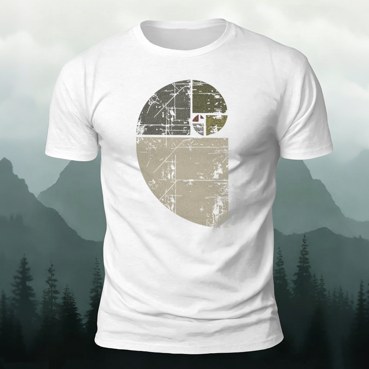 Retro Art Pattern Breathable Material Casual T-Shirt