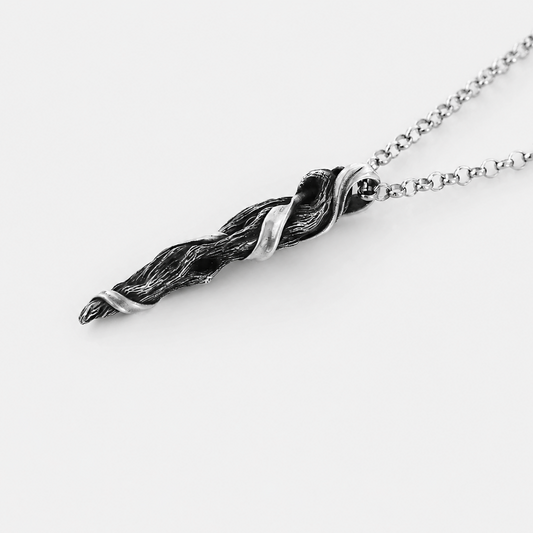 Designer Driftwood Twist Outdoor Pendant Necklace