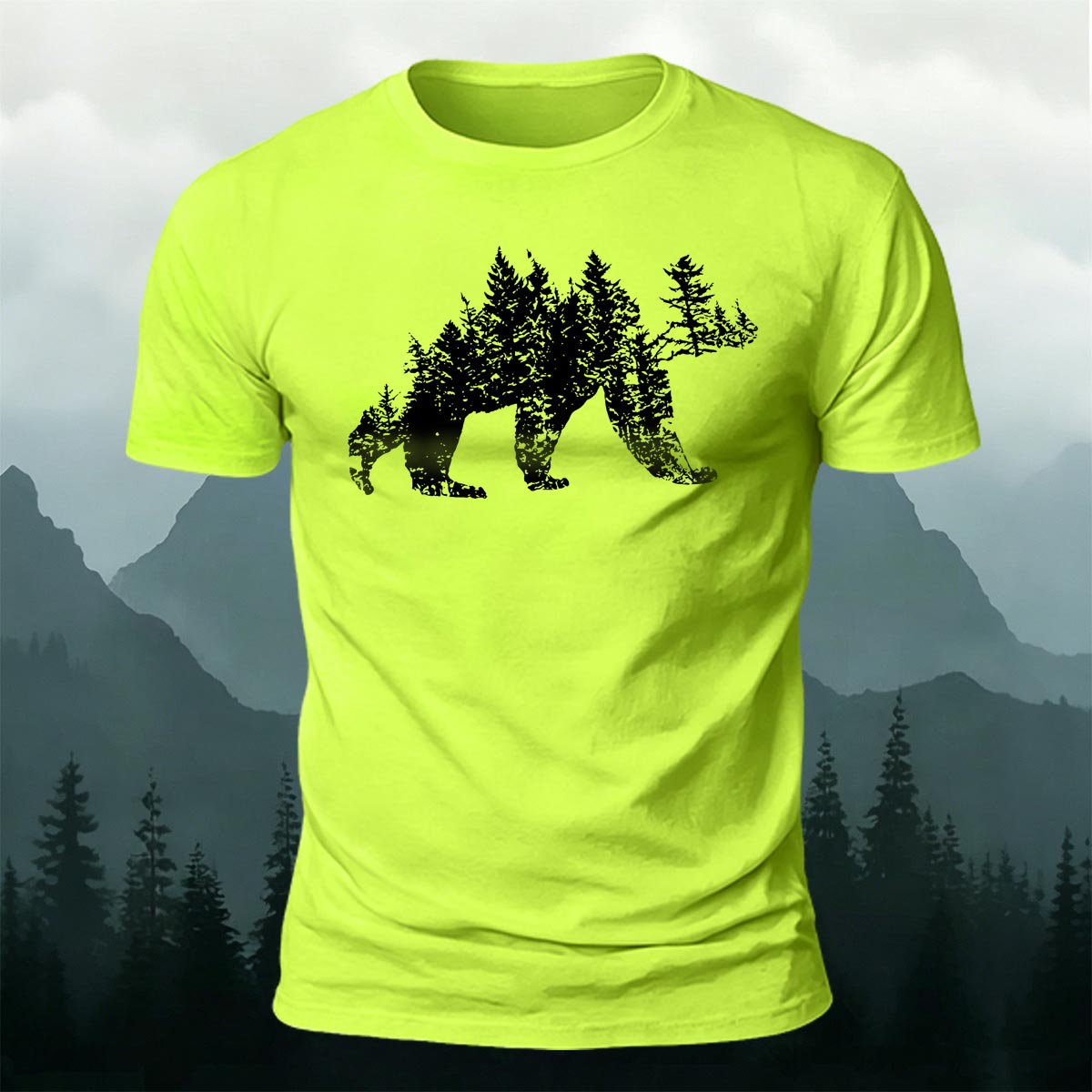 Artistic Dinosaur Illustration Premium Cotton Casual T-Shirt
