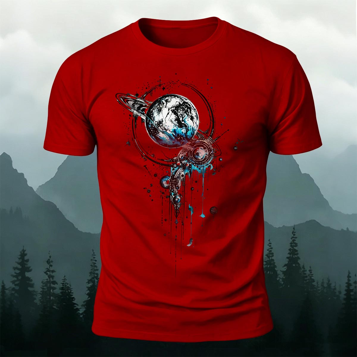 Tech Planet Fashion Print Casual Cotton T-Shirt