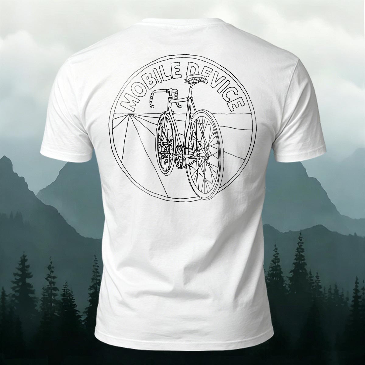 Simple Cycling Graphic Casual Premium Cotton T-Shirt