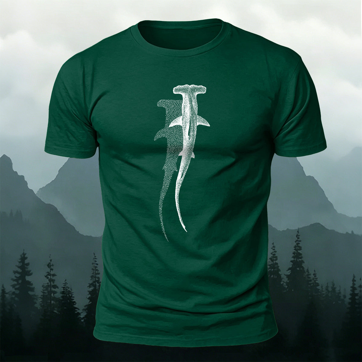 Hammerhead Shark Animal Print Skin-Friendly T-Shirt