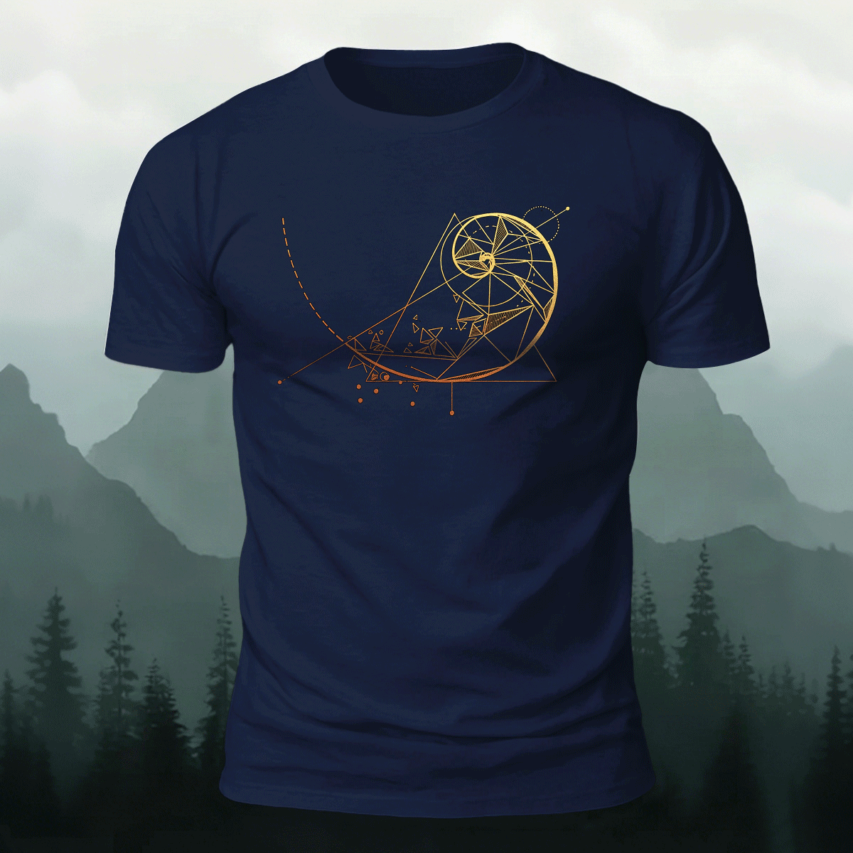 Simple Design Pattern Breathable Cotton T-shirt