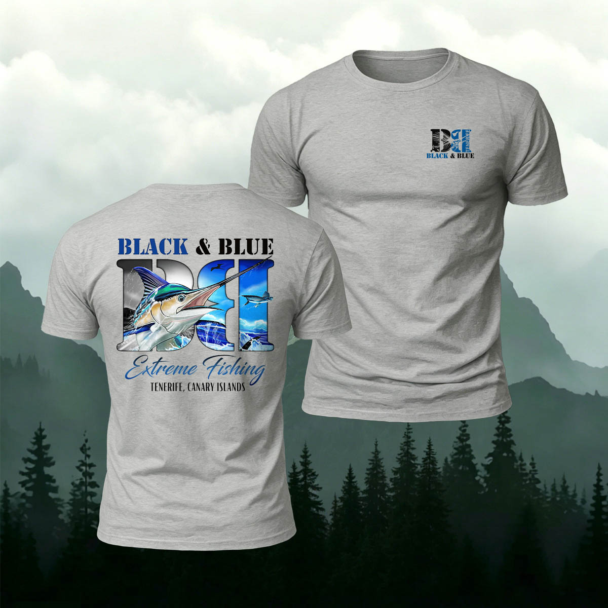 Nautical Fishing Style Printed Casual Cotton T-Shirt