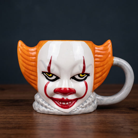 Ceramic 3D Pennywise Clown Halloween Mug