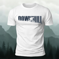 Minimalist Cycling Print Breathable Material Casual T-Shirt White
