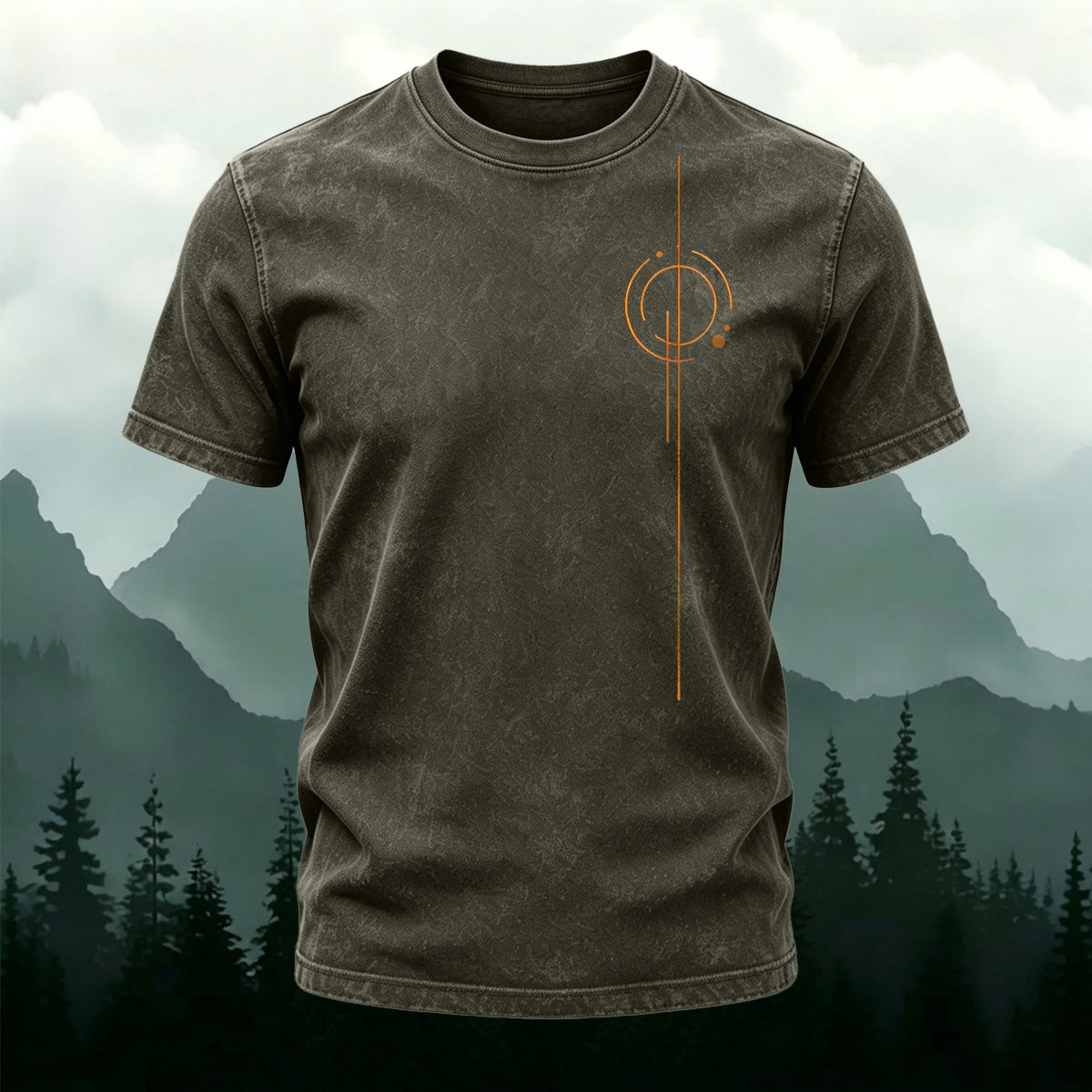 Simple Line Pattern Ultra-soft Fabric T-Shirt