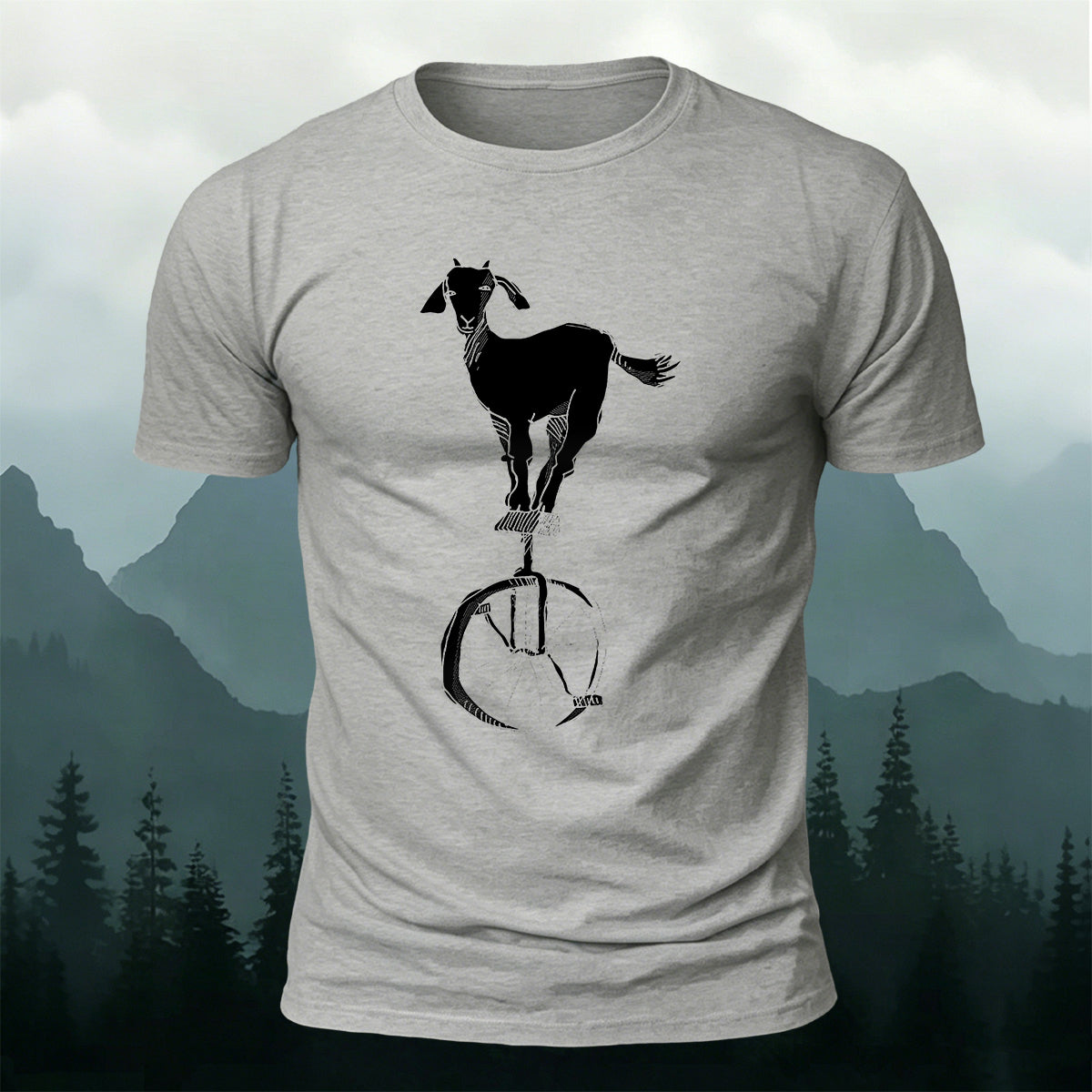 Goat Acrobatics Print Outdoor Versatile T-Shirt