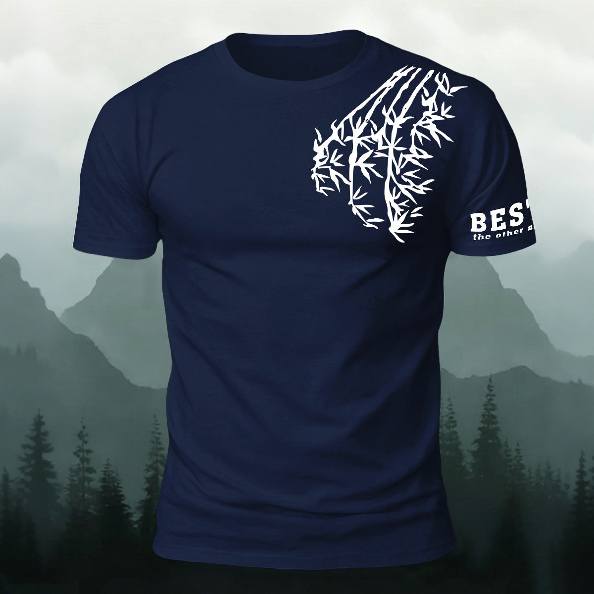 Bamboo Letter Minimalist Fashion Premium Cotton Tee