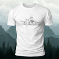 Trendy Street-style Honeycomb Pattern 100% Cotton Tee
