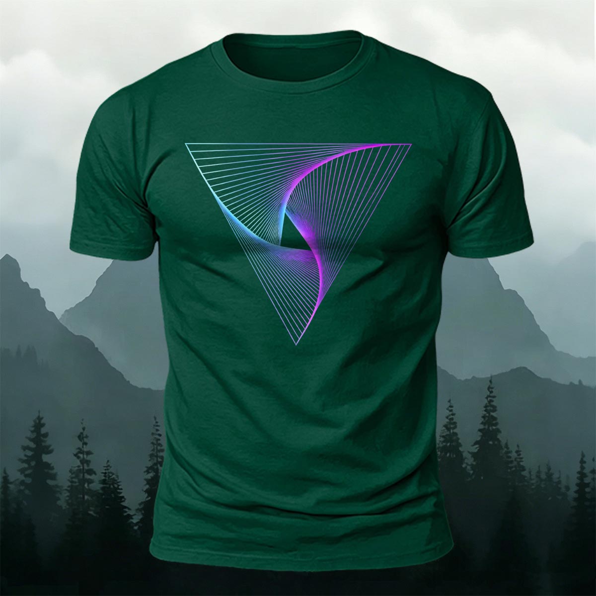 Geometric Artistic Graphic Minimalist 100% Cotton T-Shirt