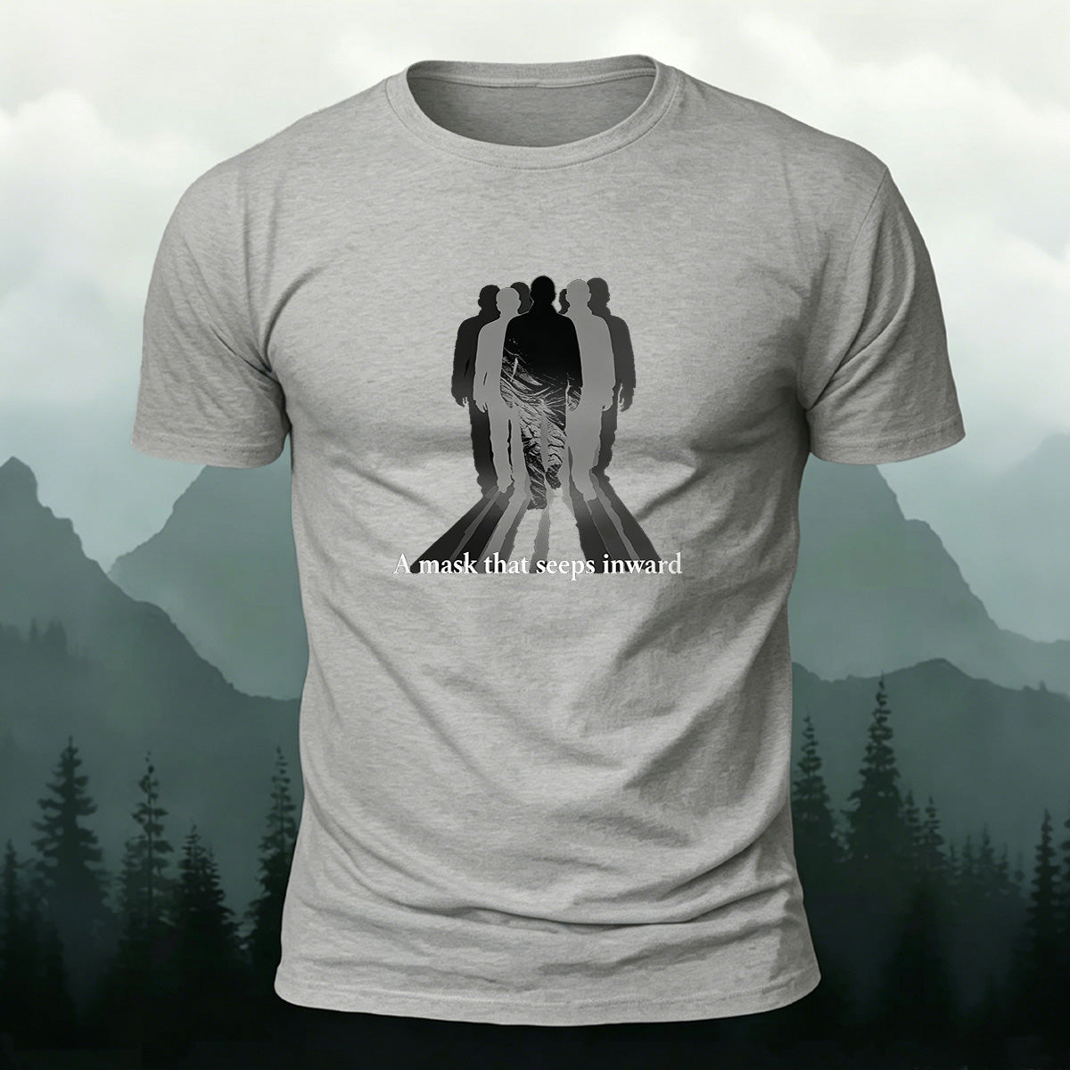 Silhouette Print Fashion Comfortable Casual T-Shirt